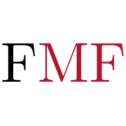 The leters FMF, the Slovene abbreviation for the Faculty of Mathematics and Physics.