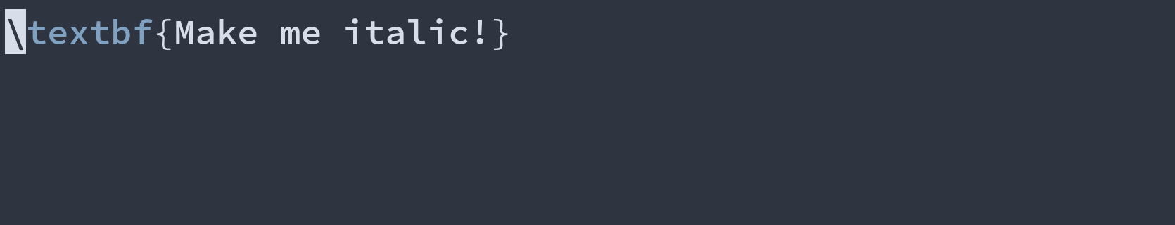 GIF: changing \textbf to \textit with csc.