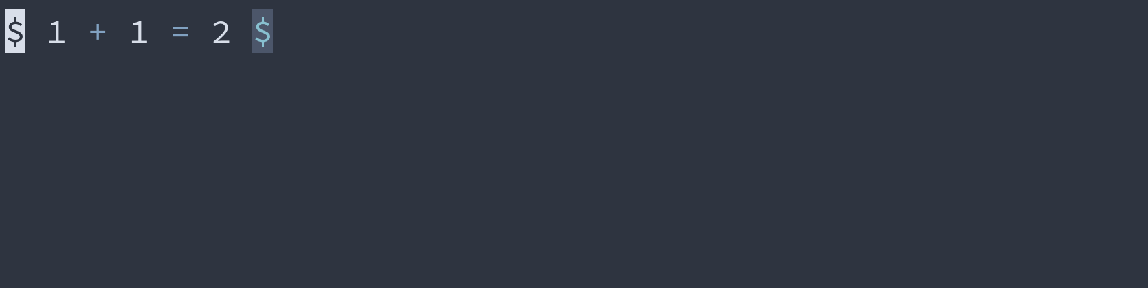 GIF: changing inline math to an equaiton with csm.